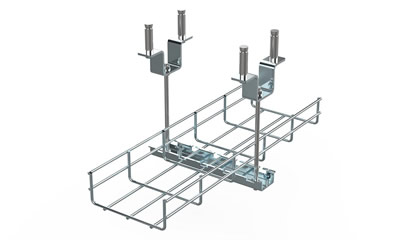 Electro-Galvanized Wire Mesh Cable Tray