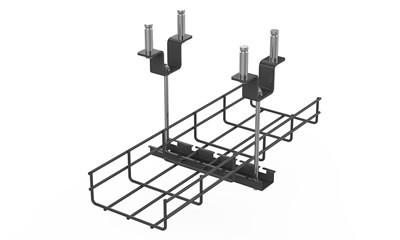 Powder-Coated Wire Mesh Cable Tray